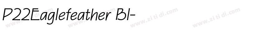 P22Eaglefeather Bl字体转换